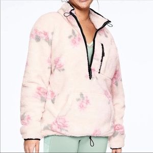 VS Pink Teddy Half Zip